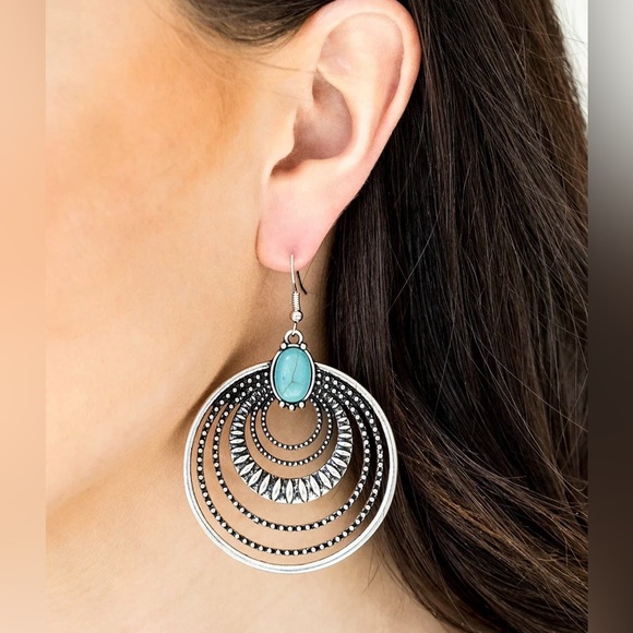 NEW Turquoise & Silver Jewelry 3 Piece Set - Picture 5 of 7